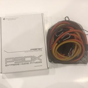 P90X DVD’s and workout bands